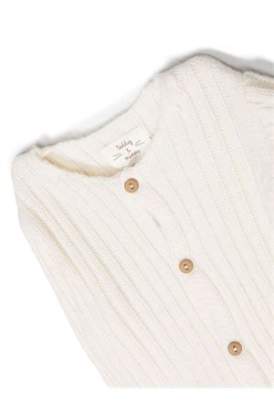 White wool blend cardigan TEDDY & MINOU KIDS | I23ML003EM634100